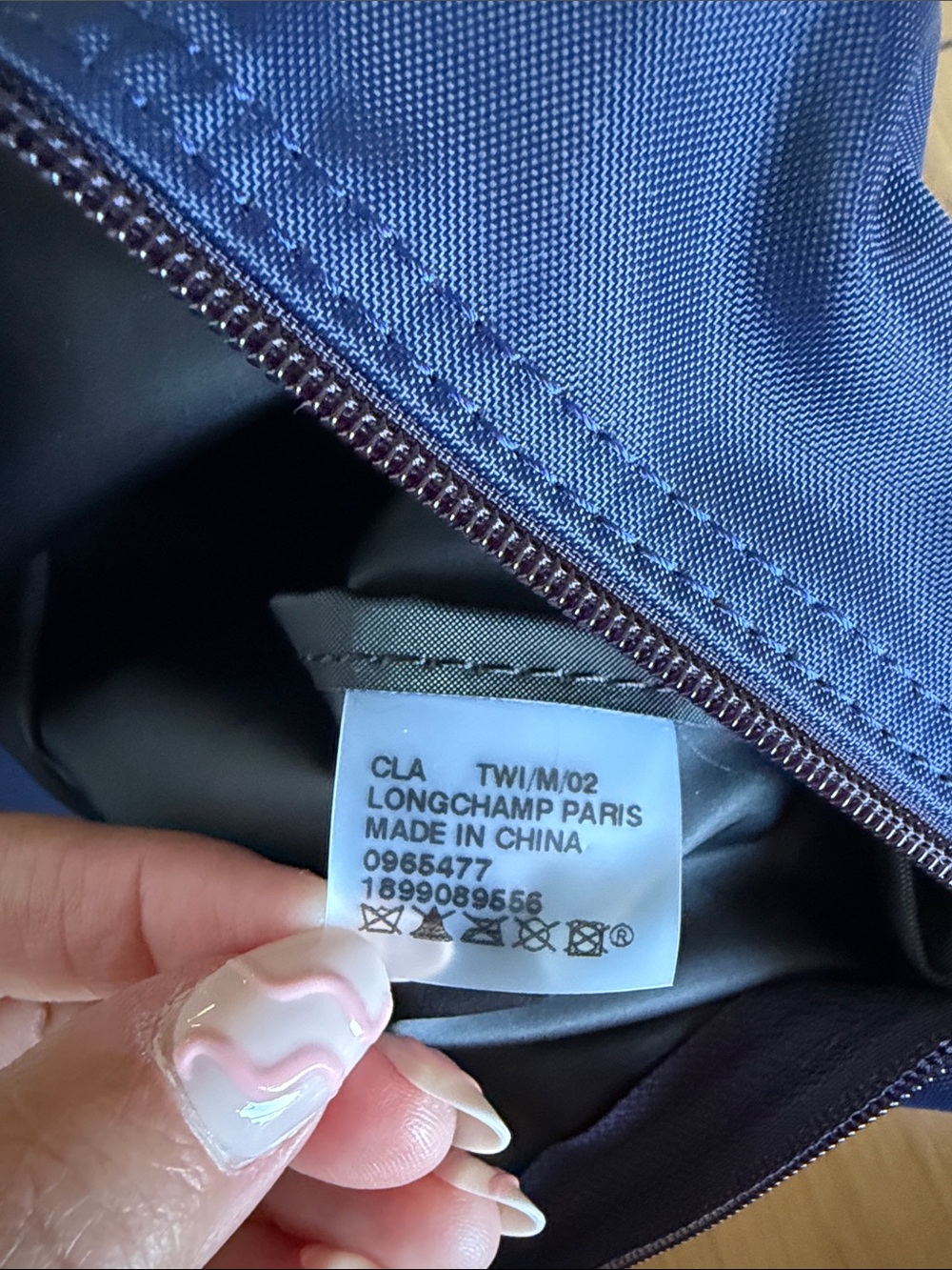 NWOT Longchamp Navy Blue Bag - Picture 9 of 9